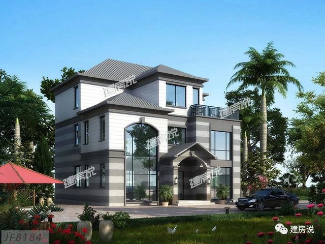 108㎡的三層別墅設計圖，宅基地小，別煩惱，一起來漲姿勢