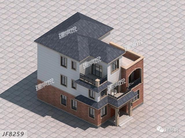 108㎡的三層別墅設計圖，宅基地小，別煩惱，一起來漲姿勢