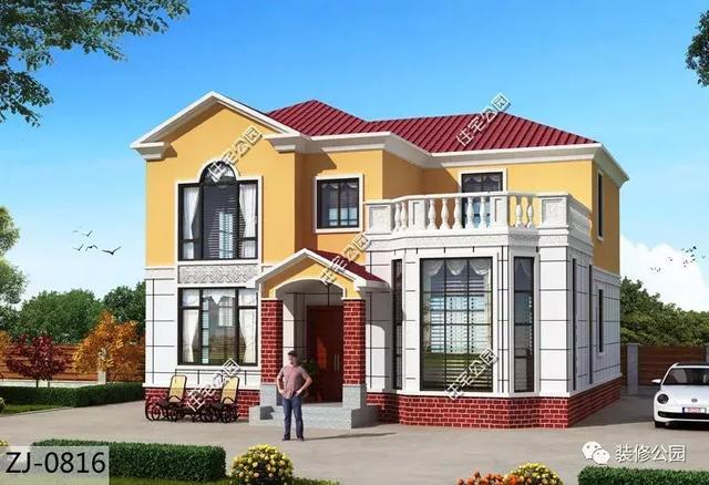 二層農村自建房，比別墅還美的一款，35萬蓋2層美滋滋，裝修好全村最美