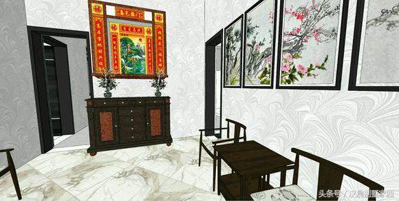 12X17米經(jīng)典新中式三層別墅設(shè)計(jì)圖，車庫(kù)+院子+堂屋，完美布局低調(diào)內(nèi)涵！