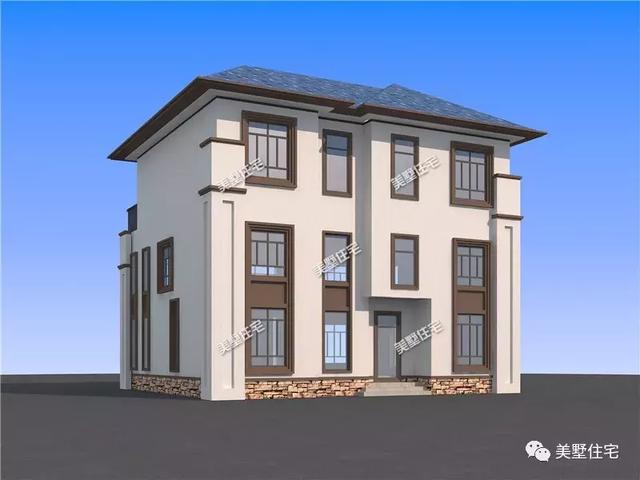 12X11米歐式風格三層別墅圖，娛樂室健身房、吧臺大露臺俱全，這才是真正的農村別墅