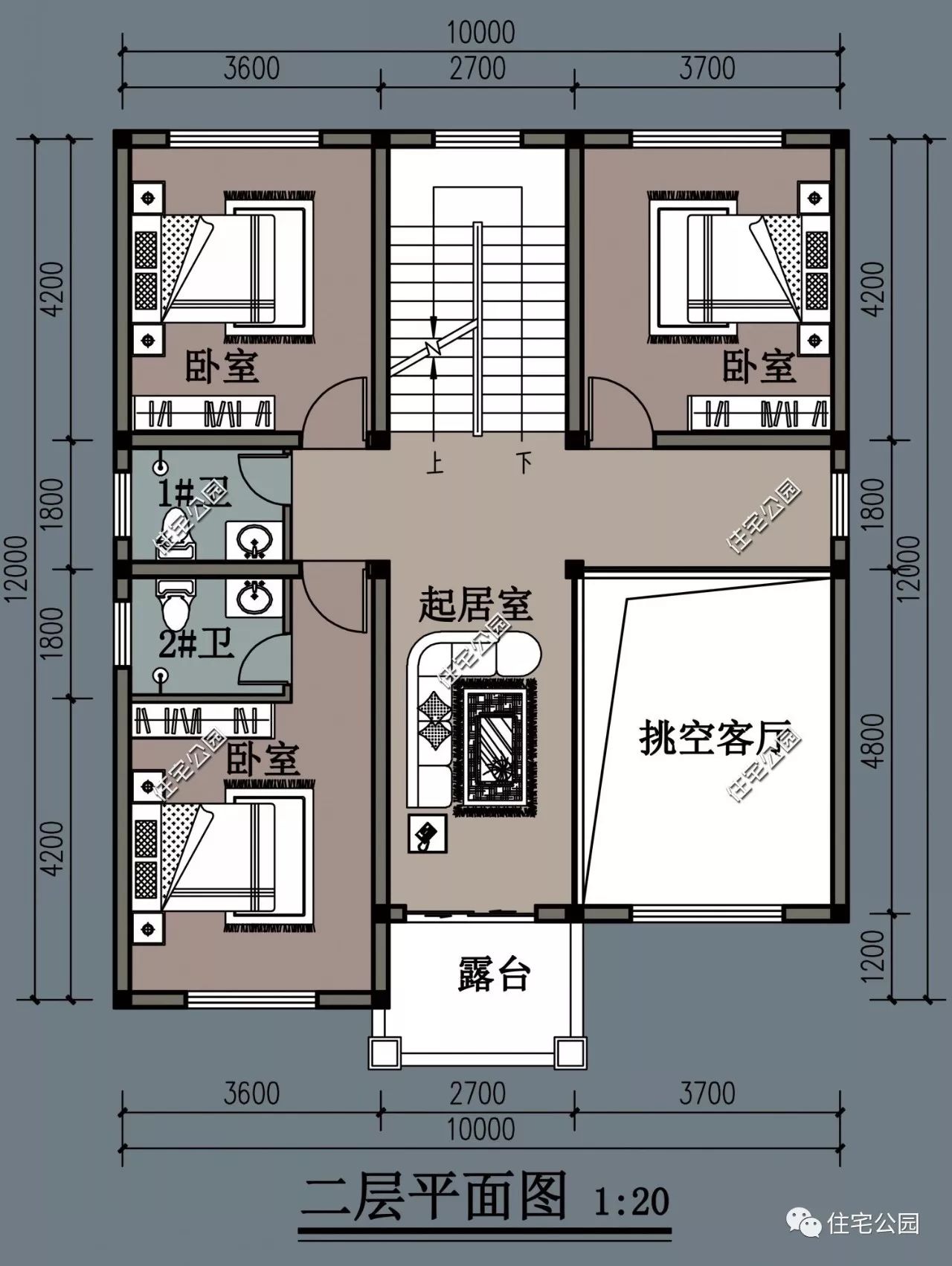 1種外觀2種布局可選，10x13米經典歐式別墅（全圖 視頻展示）