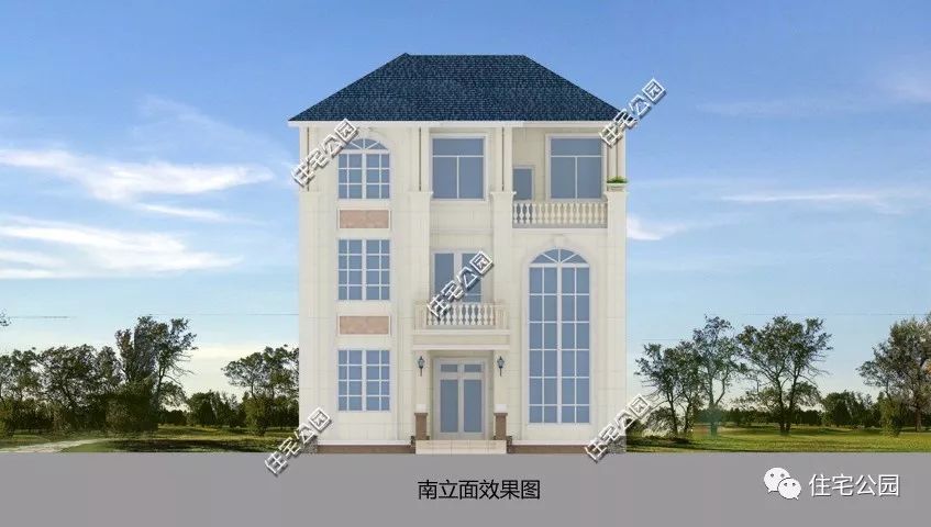 1種外觀2種布局可選，10x13米經典歐式別墅（全圖 視頻展示）