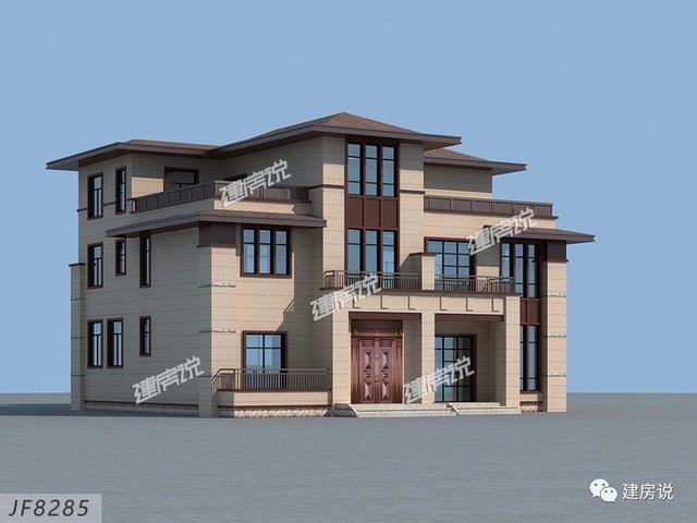 一款三層新中式別墅，讓你在鄰居面前驕傲一輩子，有實(shí)力就是那么自信！