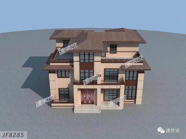 一款三層新中式別墅，讓你在鄰居面前驕傲一輩子，有實(shí)力就是那么自信！