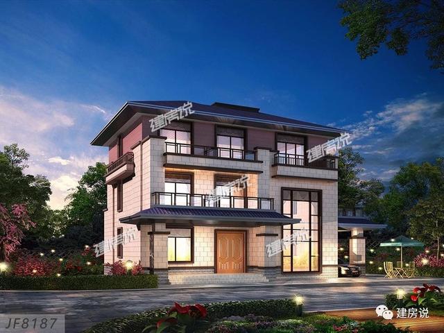 一款三層新中式別墅，讓你在鄰居面前驕傲一輩子，有實(shí)力就是那么自信！