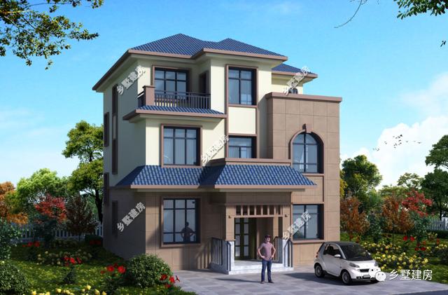 10X9米農村三層小別墅設計圖，不僅造價經濟，框架結構只要37萬，布局也是獨特！