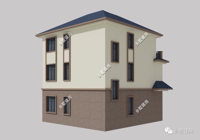 10X9米農村三層小別墅設計圖，不僅造價經濟，框架結構只要37萬，布局也是獨特！