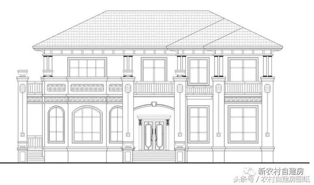 自建二層別墅設(shè)計(jì)圖，15X10米帶地下室，集豪華實(shí)用于一體