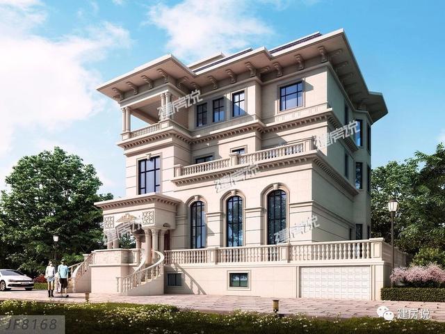 128㎡的別墅設計圖帶電梯+影音室，雙廚房設計為你帶來非凡的生活享受