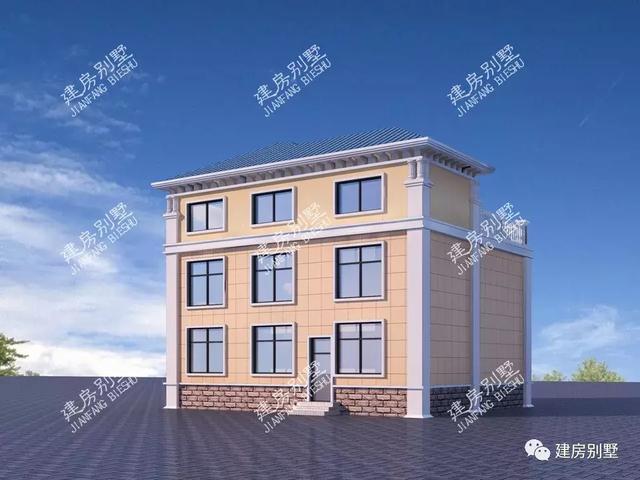 兩款都帶旋轉樓梯的農村三層別墅圖，第二棟建了獨立廚房，生活都很方便