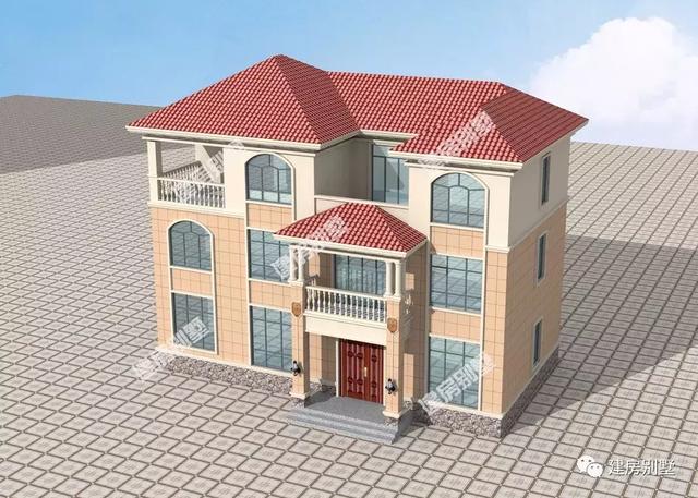 15.9×10.1米三層農村別墅圖，配十個臥室，要建就建村里最好的