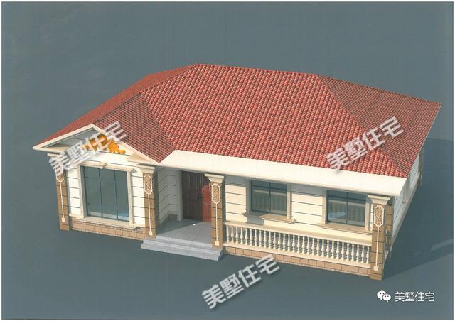 4款農村一層小別墅設計圖，美觀實用住的舒心，10萬就能建的起