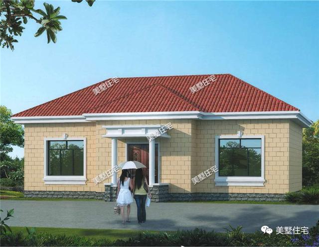 4款農村一層小別墅設計圖，美觀實用住的舒心，10萬就能建的起
