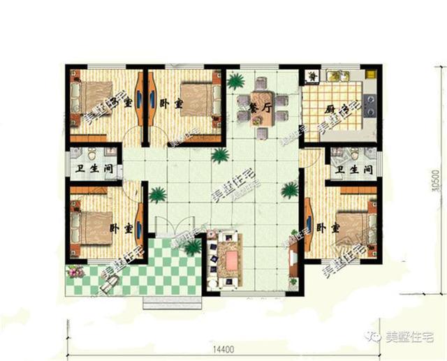 4款農村一層小別墅設計圖，美觀實用住的舒心，10萬就能建的起