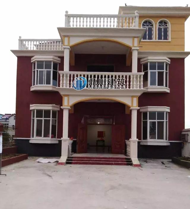 5套農村小別墅效果圖和實拍圖的對比，第1套100%還原效果圖，第3套造價才25萬