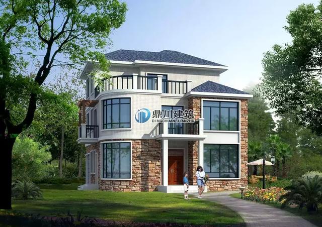 5套農村小別墅效果圖和實拍圖的對比，第1套100%還原效果圖，第3套造價才25萬