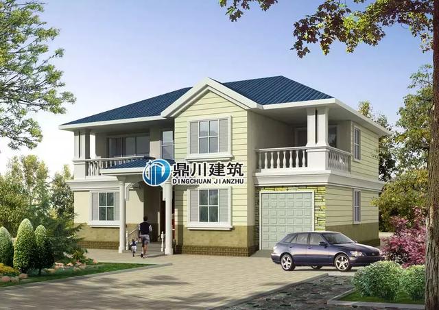 5套農村小別墅效果圖和實拍圖的對比，第1套100%還原效果圖，第3套造價才25萬