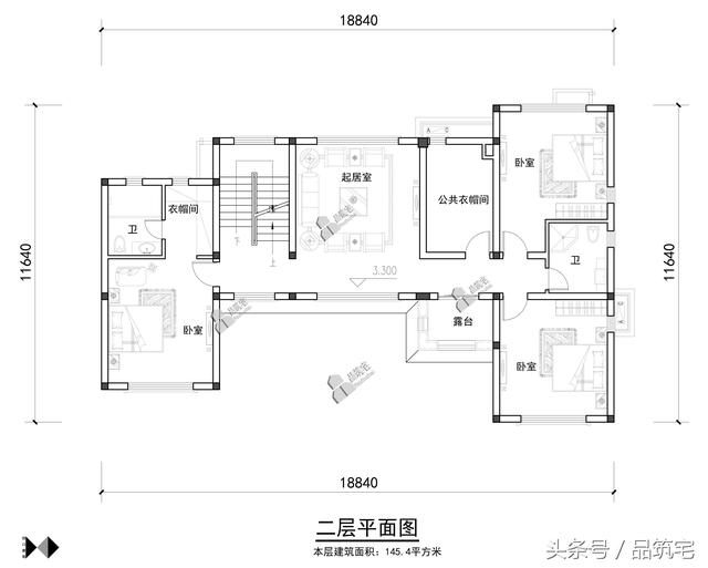 三層中式別墅設計圖，綠水青山白墻黛瓦，鄉間恬淡生活躍然眼前