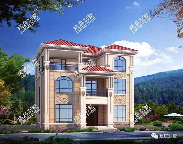 框架結構建的三棟小別墅圖，臺風來了也不怕，室內溫暖踏實，外觀絕對引人注目