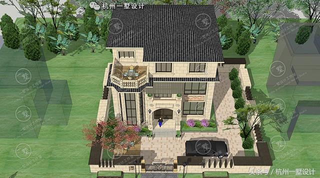 12×12方正的農村自建別墅圖，愜意的小庭院 真正的低調的豪宅！