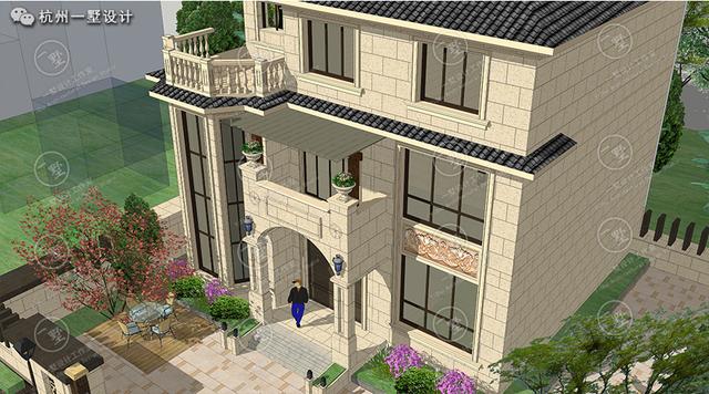 12×12方正的農村自建別墅圖，愜意的小庭院 真正的低調的豪宅！