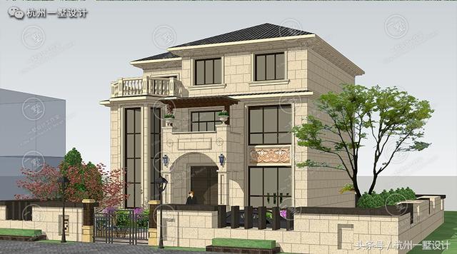 12×12方正的農村自建別墅圖，愜意的小庭院 真正的低調的豪宅！