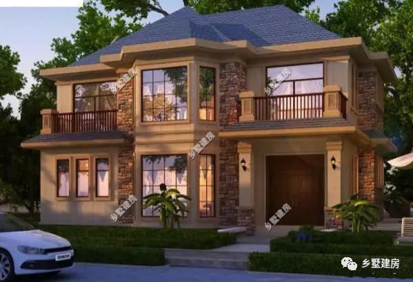 3款農村二層小別墅設計圖，時尚大氣帶露臺，造價太經濟，性價比超高！
