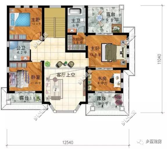 3款農村二層小別墅設計圖，時尚大氣帶露臺，造價太經濟，性價比超高！