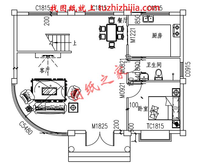三層半新型農(nóng)村小樓房,面積不大，卻很符合農(nóng)村情況。