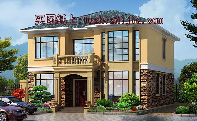 三層半新型農(nóng)村小樓房,面積不大，卻很符合農(nóng)村情況。