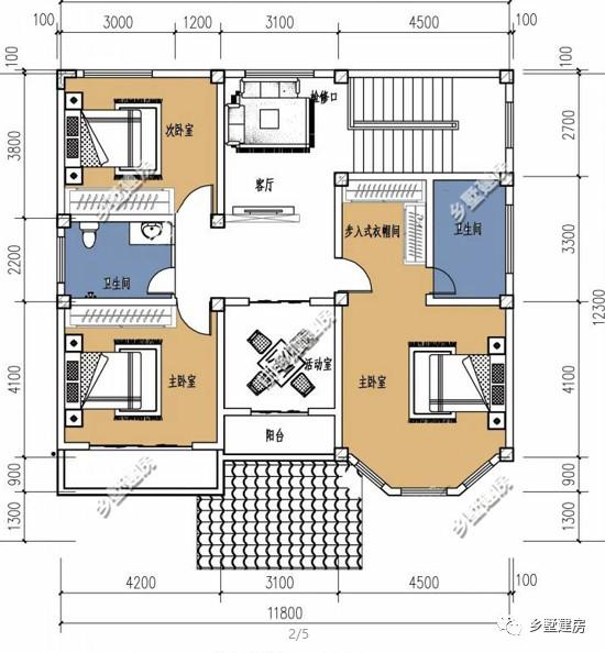 兩款不同風格的二層別墅設計圖，歐式法式隨你挑選，理想生活中的標配！