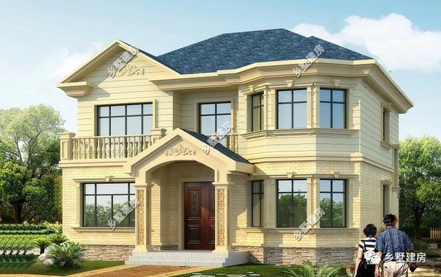 兩款不同風格的二層別墅設計圖，歐式法式隨你挑選，理想生活中的標配！