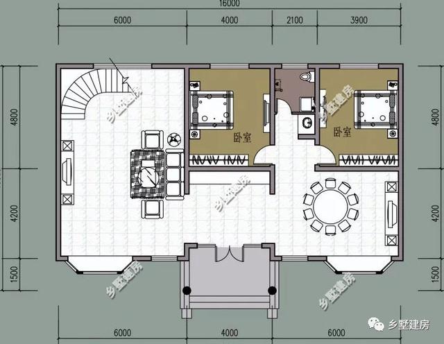 兩款不同風格的二層別墅設計圖，歐式法式隨你挑選，理想生活中的標配！