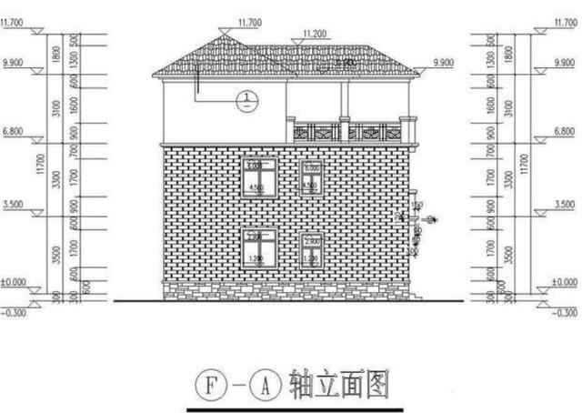 一款簡約風格的農村小別墅圖，開間12米很實用，還設有堂屋，保證給你長臉！