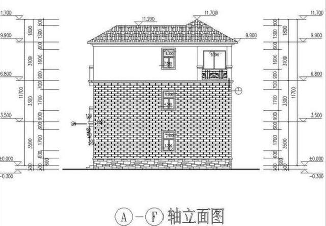 一款簡約風格的農村小別墅圖，開間12米很實用，還設有堂屋，保證給你長臉！