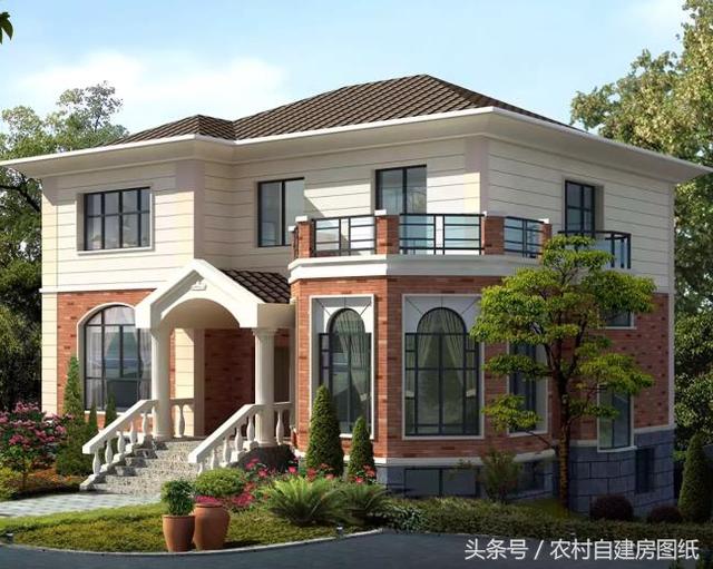 3款二層農(nóng)村小別墅設(shè)計(jì)圖，帶露臺(tái)堂屋臥室多，你更喜歡哪款