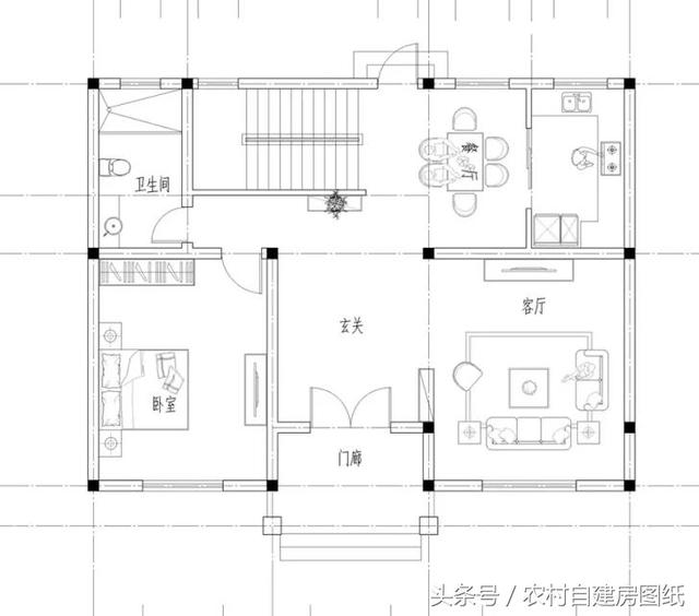 3款二層農(nóng)村小別墅設(shè)計(jì)圖，帶露臺(tái)堂屋臥室多，你更喜歡哪款