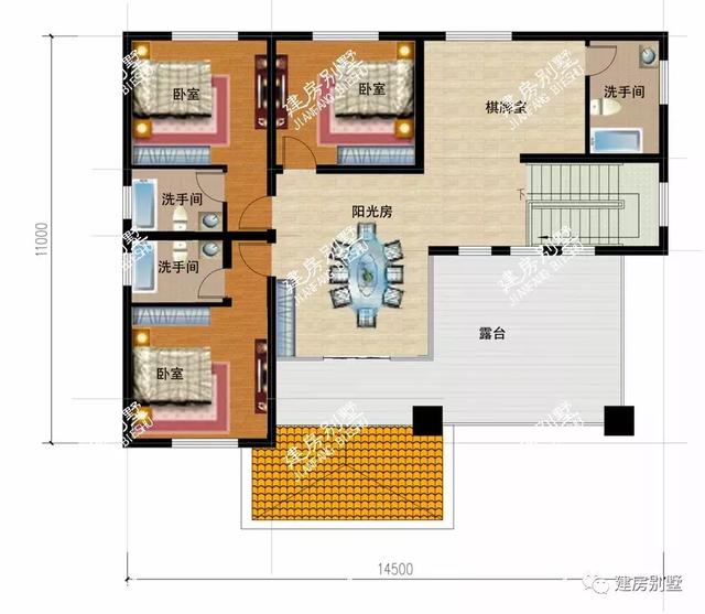 經典實用夠氣派的四層別墅圖，戶型通透活動室齊全，男女老少都喜歡