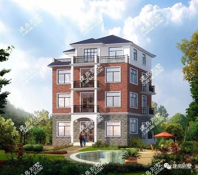 經典實用夠氣派的四層別墅圖，戶型通透活動室齊全，男女老少都喜歡