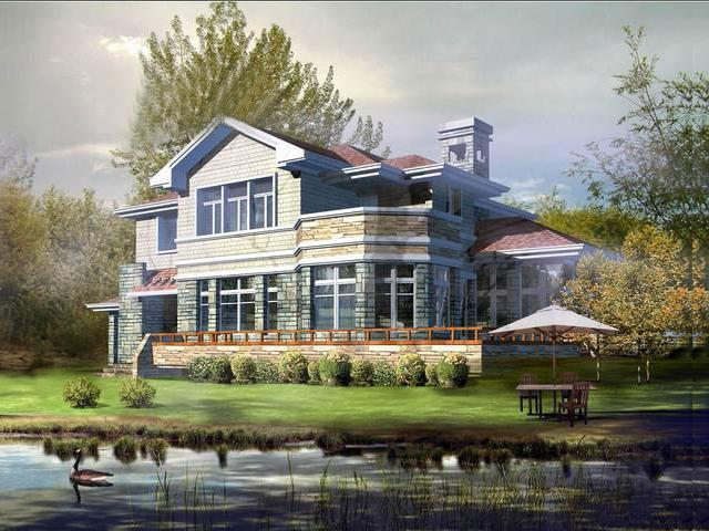 12.9*14.4二層農村別墅圖，傳統設計風格與現代設計風格相結合，讓人過目不忘！