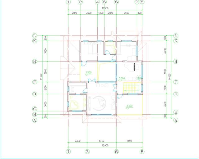 12.9*14.4二層農村別墅圖，傳統設計風格與現代設計風格相結合，讓人過目不忘！
