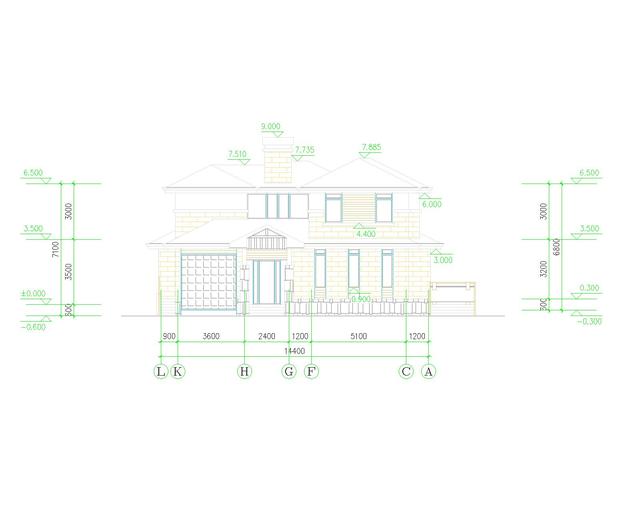 12.9*14.4二層農村別墅圖，傳統設計風格與現代設計風格相結合，讓人過目不忘！