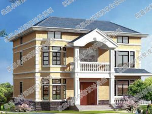 二層帶閣樓農(nóng)村別墅設(shè)計(jì)施工圖30萬(wàn)12×11米6臥