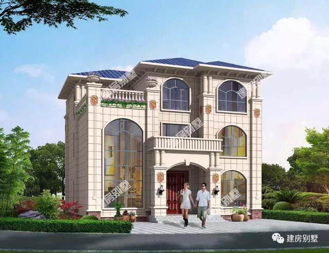 13.38×12米三層農村別墅設計圖，外觀和布局都特別贊，主體造價45萬左右