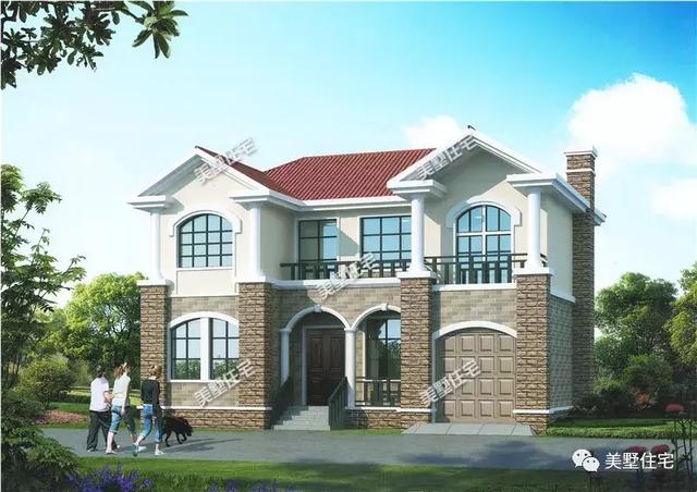 6款帶車庫的別墅設(shè)計(jì)圖，適合現(xiàn)代農(nóng)村生活