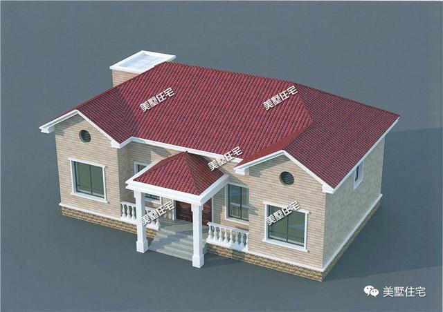 4款一層鄉村小別墅設計圖，美觀實用造價低，真的漂亮又精致