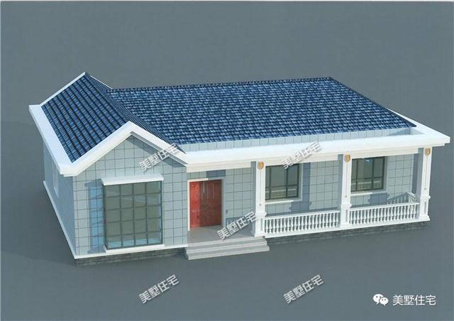 4款一層鄉村小別墅設計圖，美觀實用造價低，真的漂亮又精致