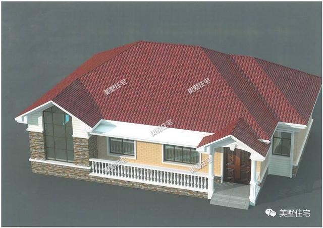 4款一層鄉村小別墅設計圖，美觀實用造價低，真的漂亮又精致