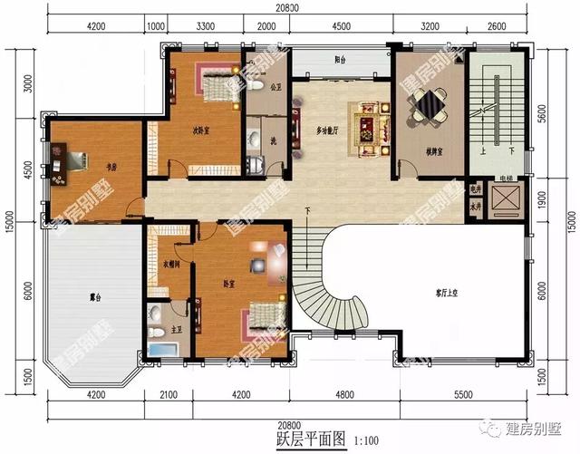 6層豪華別墅設計圖，外墻干掛石材幾十萬，美觀氣派，保證讓你風風光光